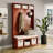 John Louis Home Solid Wood Hall Tree with Shoe and 2 Bin Storage-98223958