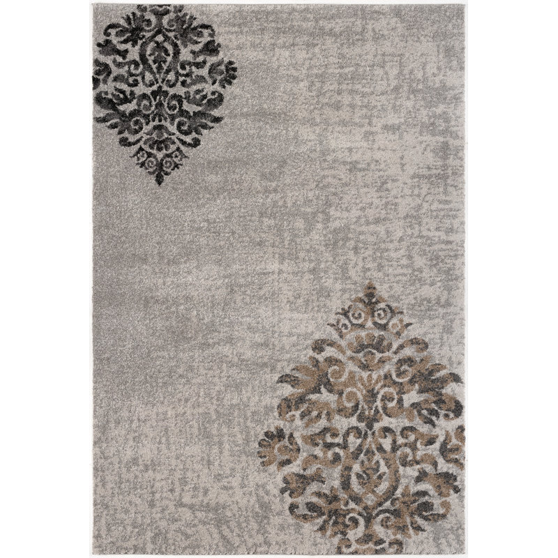 Tapis gris Mcguigan, Rectangle 3 pi 11 po x 5 pi 7 po
