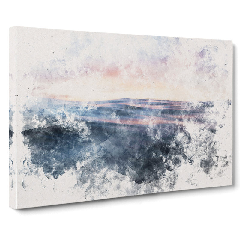 Ocean Ripples - Wrapped Canvas Print, 40cm H x 60cm W x 3cm D