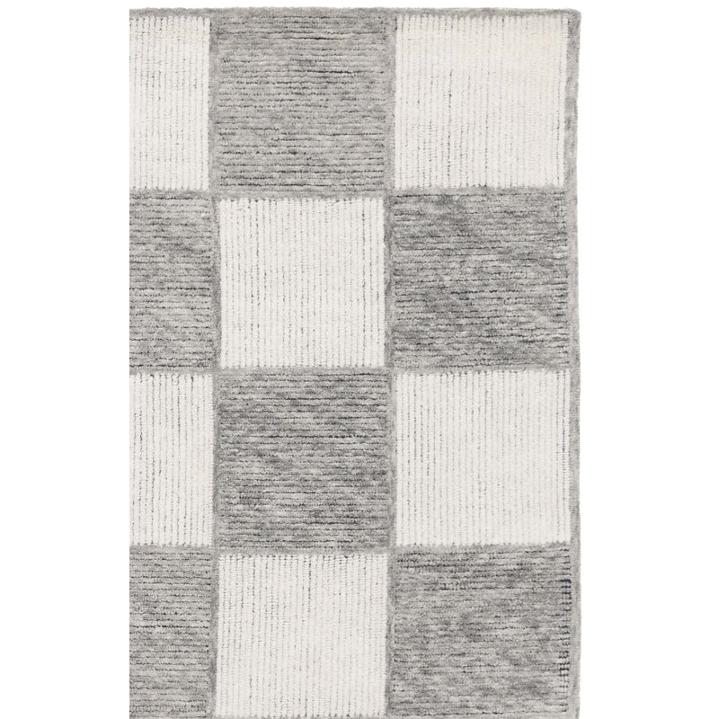 Tapis en laine et en coton touffeté à la main Ebony 824, Rectangulaire 3 pi x 5 pi