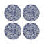 Royal Delft Inspiration White Vegan Leather Round Coasters