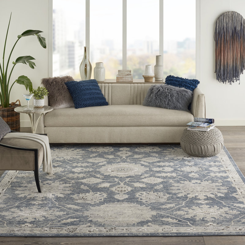 Tapis beige Freeda, Rectangle 6 pi 7 po x 9 pi 6 po