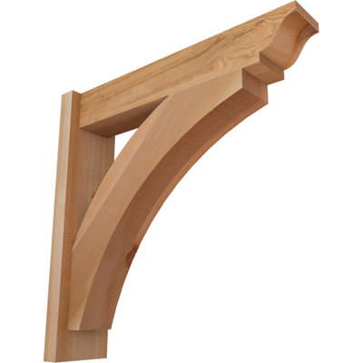 5 1/2"W x 24"D x 24"H Thorton Smooth Traditional Outlooker, Western Red Cedar