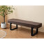 Banc de salle à manger moderne 59 "et banc à chaussures, lit industriel pour l'intérieur, couloir de table de cuisine Scratch -, stable avec surface