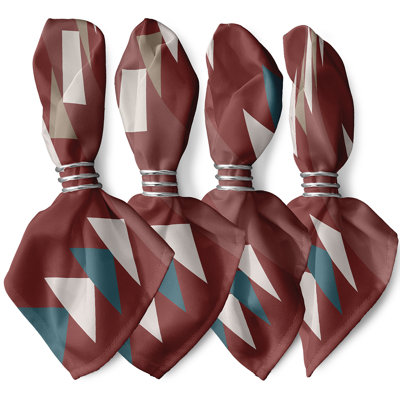Polyester Geometric Square Napkin
