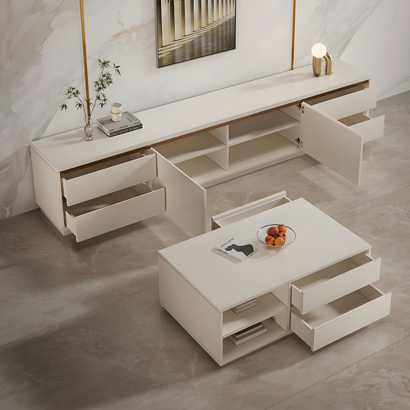 Ensemble de table basse et meuble télé Modern Minimalist