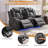 Power Loveseat Recliner Couch with Bass Speakers and LED Lights-841072121