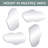 Asymmetrical Irregular Wall Mirror - Hotel Quality Craftsmanship With Abstract Frameless Shape - HD Clarity Reflection - Mount From Multiple Directions (18" X 32" / Cloud 1)