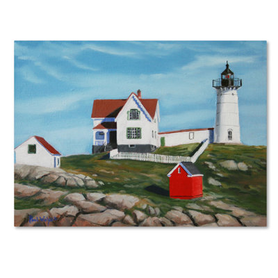 « nubble light house3 », reproduction sur toile tendue