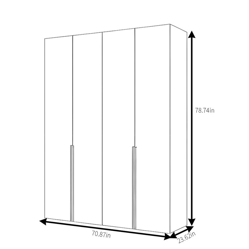 Claughaun, 79" H x 71" W x 24" D