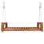 Ensemble de balançoires à baldaquin simple, structure de patio en bois d'acacia avec cordes en chanvre pour le jardin, la cour-663373410