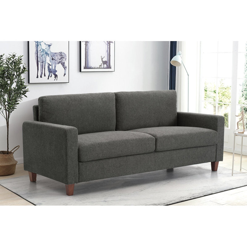 Canapé Karrara, 100 % polyester gris