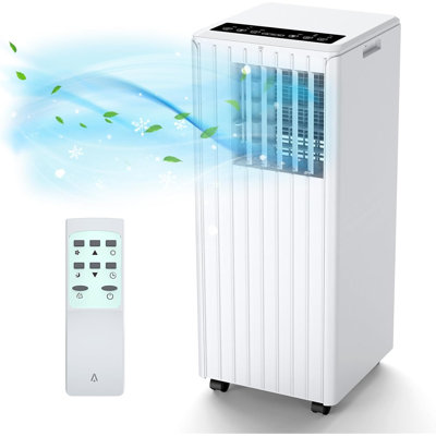 Portable Air Conditioner Standing, 9000 BTU Cools Up to 300 Sq.ft, 3-in-1 Portable AC Unit with Dehumidifier & Fan, Digital Display, 24H Timer, Quiet Operation for Bedroom, Living Room, Office