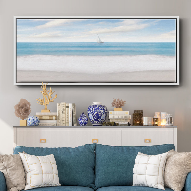 Plage, Blanc, H 24 po x l 60 po x P 1,5 po