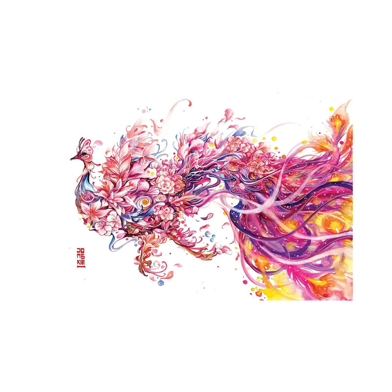 " Fleur De La Cour " by Jongkie Painting Print, 12" H x 18" W x 1.5" D