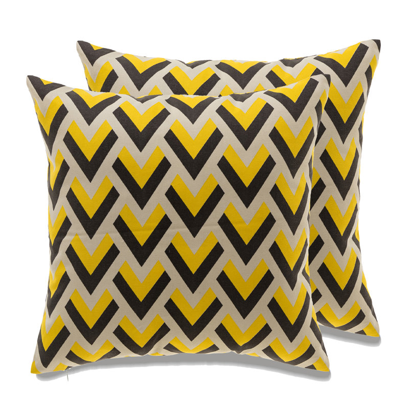 Housse de coussin Los Angeles seulement - ensemble de 2, Jaune