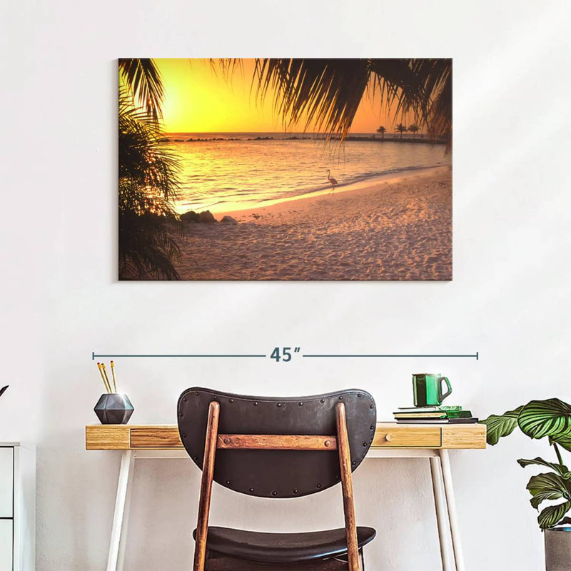Gillard Aruba Sunset Flamingo, H 26 po x l 39 po