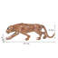 Décoration de guépard statue de léopard en résine assise guépard Figurine de bureau décoration de bureau pour la maison