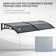 HOMCOM 200cm W x 80cm D Plastic Cover Retractable Door / Window Awning