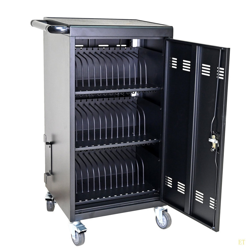 Chariot et armoire de charge mobile pour tablettes 45 ordinateurs portables