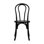 Chaise empilable commerciale en bois massif avec patins fixes