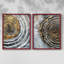 Série ABSTRACT CCxxxi - reproduction encadrée de qualité supérieure - prête à être accrochée - aucun clou requis - aucun clou requis-66269413-66269410