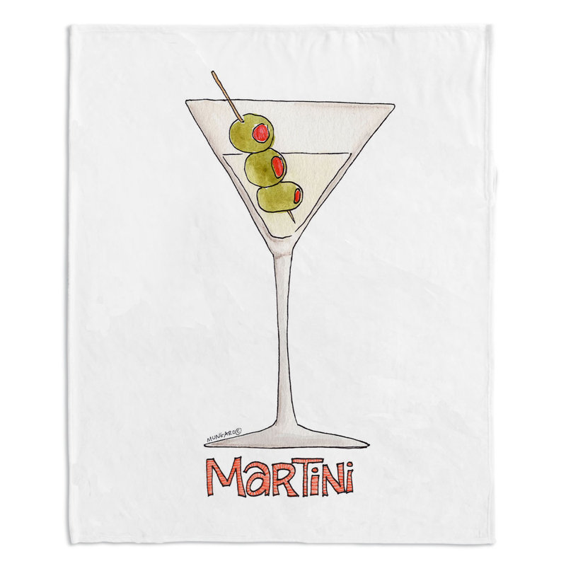 Couverture martini cocktails , 68 po x 80 po