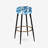 Blue Indigo Manx Mosaic - Marble Bar Stools Set Of 2