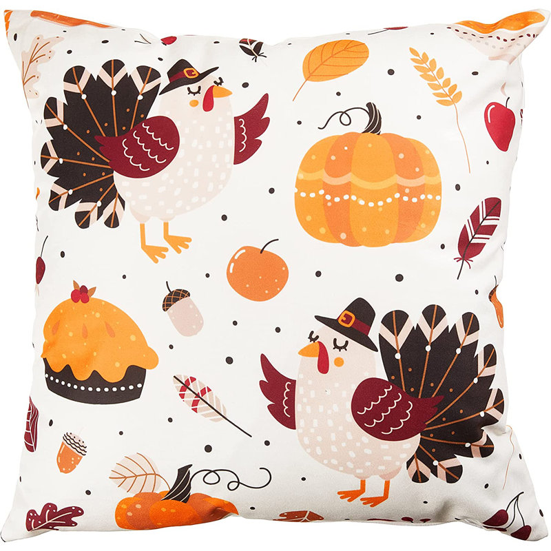 Coussin décoratif à motif automnal