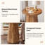 Table de bout ronde simple de style campagnard-1591731005