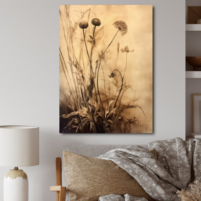 " Vintage Garden of Herbs I " Mixed Media and Color Photography Print