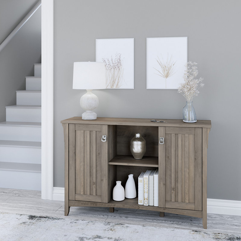 Pernell 46" Wide Credenza, Driftwood Gray