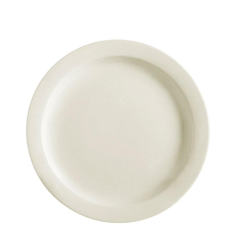 Assiette à rebord étroite en grès n ° 7 blanc américain 9 pouces 8C4B363E9F584BAE8CB7054F4084D368
