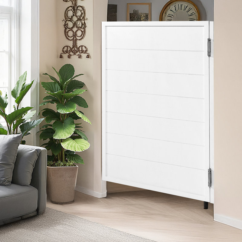 Saloon Swinging Doors 32" x 42" Pine Wood White with Hinges & Hardware