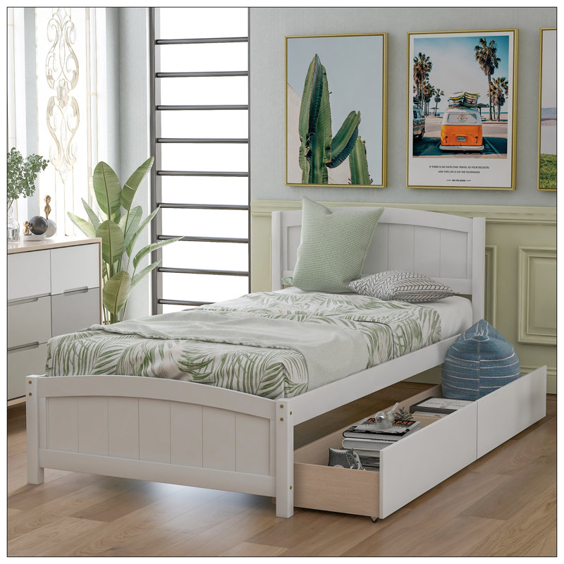 Lit pour chambre à coucher, Blanc