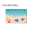 Tapis de bain Turtle Beach Shell Scène pour salle de bain, l 16 x 24
