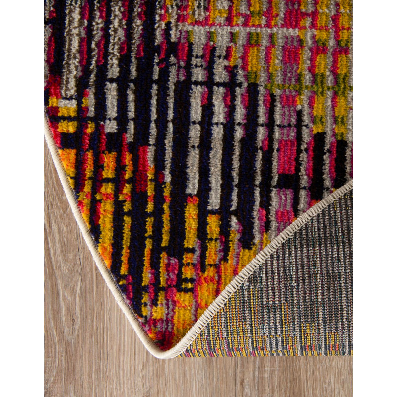  Chromatic Rug, Round 6'1"