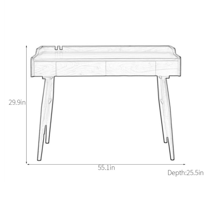 Commode en bois massif