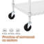 Chariot en métal à roulettes-100842982
