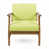 Green Cushion/Natural Frame