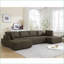 Canapé modulaire à assise en U modulaire à 6 places en tissu maille respirante de 138,5 po Sectional Green | Rembourré | Vert sauge-635385133