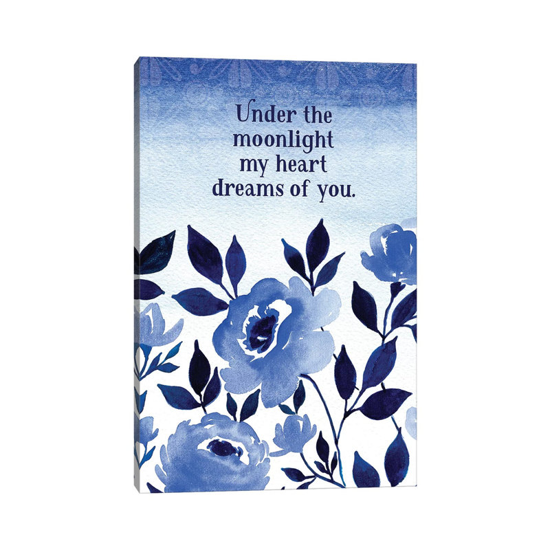 Under The Moonlight by Stephanie Ryan - Print on Canvas, 66.04cm H x 45.72cm W x 3.81cm D, Wrapped Canvas