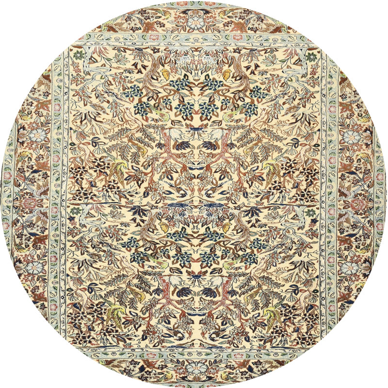 Tapis traditionnel 100% lavable à la machine 2552, Rond 7 pi