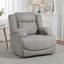Fauteuil inclinable électrique transitionnel de 36 po Herriman avec revêtement luxueux en microfibre polie, contrôle de puissance à une touche, confort réglable à plusieurs positions-22176026-54054630