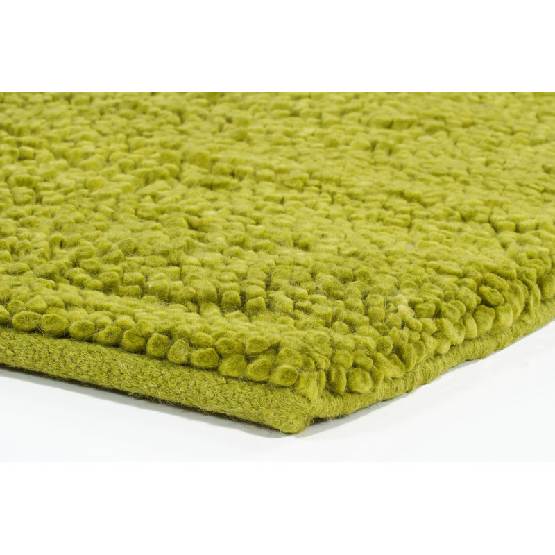 Strata Wool Area Rug in Green, Rectangle 9' x 13'