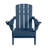 Folding Adirondack Chair Weather-Resistant HDPE Outdoor Fire Pit Chair With 2 Cup Holder-80196694