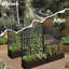 Mur de jardinière en métal avec treillis, lit de jardin surélevé avec écran d'intimité, jardinière d'extérieur pour plantes grimpantes, vignes, fleurs et légumes-92831228-92577603