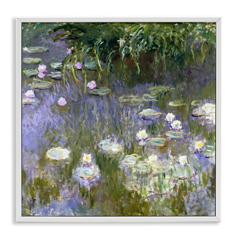 «Classic» par Mon1000paintings, H 24 po x l 24 po, Estampe numérique encadrée blanc bord de mer