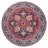 Aailiyah Ornate Large Medallion Machine-Washable Red/Navy Rug-534438374