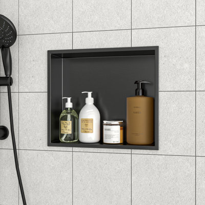 15" X 13" Stainless Steel Shower Niche, Brushed Nickel